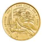 Reverso de la moneda King Arthur 2023 de 1 oz oro