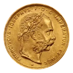 Fronte del 8 Fiorini Marengo Austriaco di Oro